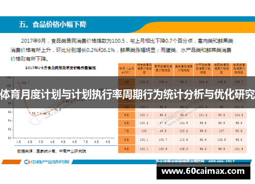 体育月度计划与计划执行率周期行为统计分析与优化研究